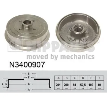 nipparts-beben-hamulcowy-daewoo-lanos