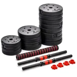 hantle-regulowane-inpower-2-x-20-kg-sztanga-zestaw-hantli-40-kg