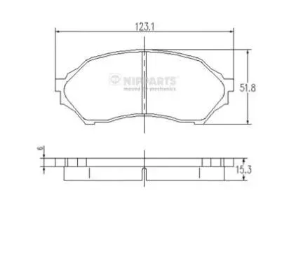 nipparts-klocki-hamulcowe-mazda-323f