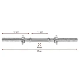gryf-krotki-do-hantli-gryfik-sztangielka-gwintowany-srubowy-stal-48cm-28-mm