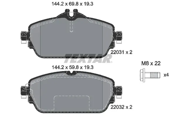 textar-klocki-hamulcowe-mercedes-c-e-cla-gla-klasa-producent-czesci-textar