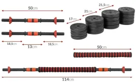 hantle-40kg-2x20kg-regulowane-sztanga-zestaw-ciezarkow-do-cwiczen
