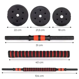 hantle-regulowane-2-x-20-kg-sztanga-zestaw-40-kg-gryf-lacznik-16-talerzy
