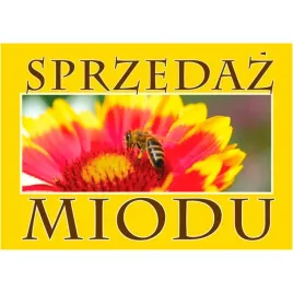 tablica-reklamowa-duza-sprzedaz-miodu-zolta-42x60