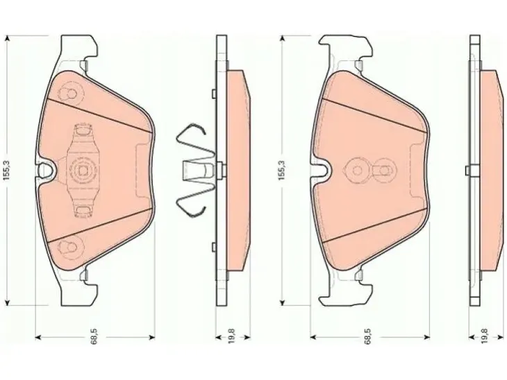 trw-klocki-hamulcowe-przod-bmw-3-e90-e91-e92-x1-producent-czesci-trw
