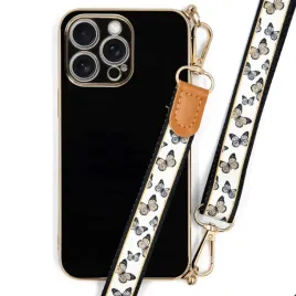 etui-do-iphone-16-pro-max-obudowa-case-premium-joless-czarny-smycz-motylki