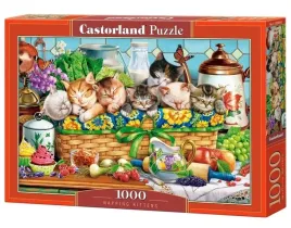 puzzle-1000-napping-kittens-castor-castorland