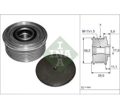 ina-kolo-pasowe-alternatora-ford-transit-2-4