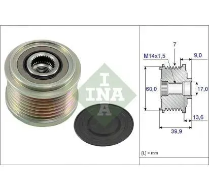ina-kolo-pasowe-alternatora-mini-one-d-1-4d