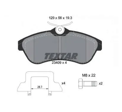textar-klocki-hamulcowe-citroen-19-3mm