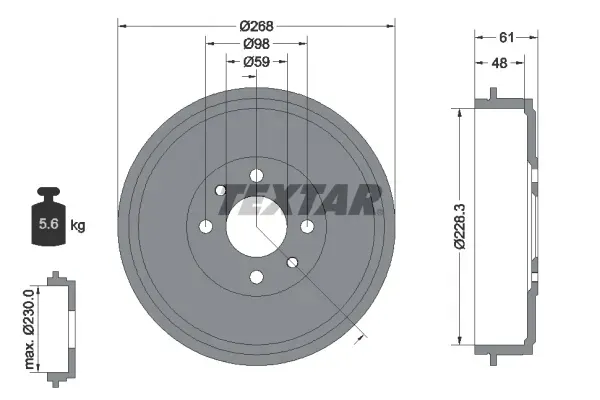 textar-beben-hamulcowy-citroen-nemo-08greater-producent-czesci-textar