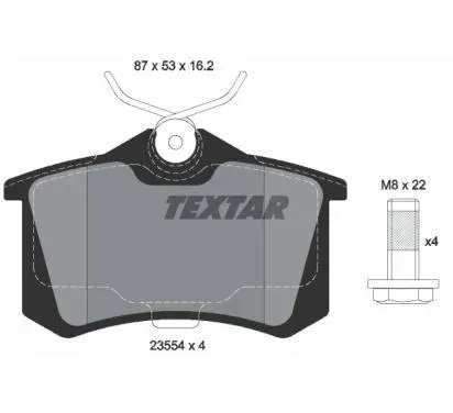 textar-klocki-hamulcowe-renault-clio-megane-stan-nowy