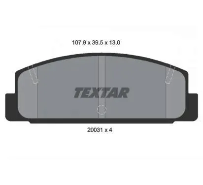 textar-klocki-hamulcowe-mazda-323-13mm