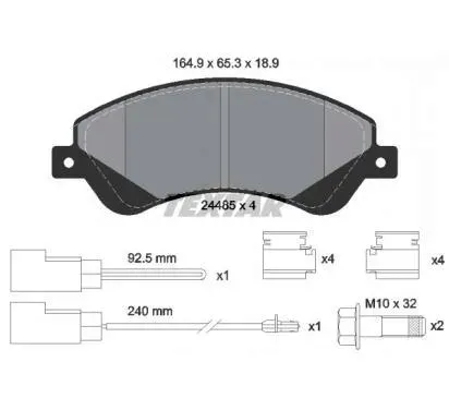textar-klocki-hamulcowe-ford-transit-18-9mm