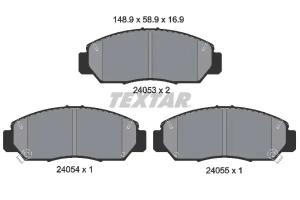 textar-klocki-hamulcowe-honda-frv-kpl-fr-v-04-stan-nowy
