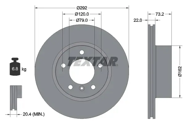textar-tarcza-hamulcowa-bmw-1-e81-e87-3-e90-producent-czesci-textar