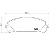 brembo-klocki-hamulcowe-lexus-es