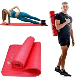 mata-do-cwiczen-jogi-treningowa-fitness-gruba-pokrowiec-czerwona-180x60