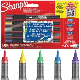 markery-akrylowe-sharpie-kreatywne-artystyczne-pisaki-mazaki-5-kolorow