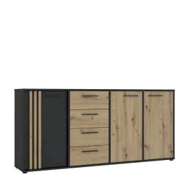 komoda-180-cm-z-szufladami-do-salonu-sypialni-loft-lamele-czarna-dab-duza