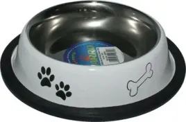 yarro-or-miska-metalowa-na-gumie-malowana-motyw-lapki-i-kostki-11cm-mix