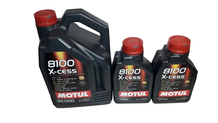 MOTUL 8100 X-CESS 5W40 A3/B4 6L PSA B71 2296 RN0710/ RN0700 + ZAWIESZKA