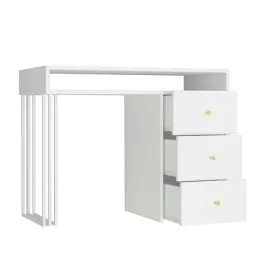 biurko-wolnostojace-klara-100-cm-z-szufladami-noga-metal-bialy-mat