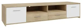 szafka-pod-telewizor-z-szufladami-quadro-qdrt16-dab-sonoma-bialy-forte