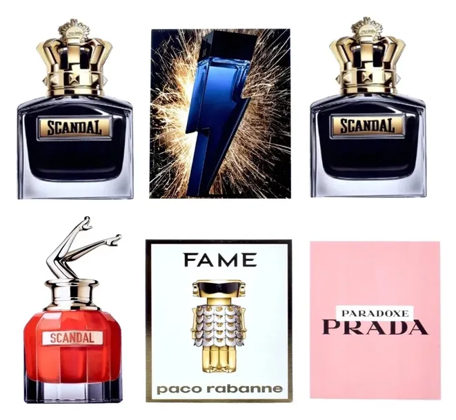 PRÓBKI PERFUM DAMSKICH MĘSKICH MIX ZAPACHÓW ZESTAW 6szt ZNANE MARKI