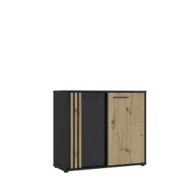 komoda-z-drzwiczkami-do-salonu-jadalni-nowoczesna-czarna-dab-artisan-lamele