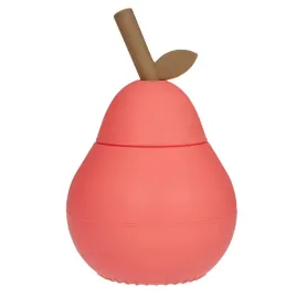 kubek-dla-dzieci-silikonowy-ze-slomka-zamykany-gruszka-czerwony-oyoy