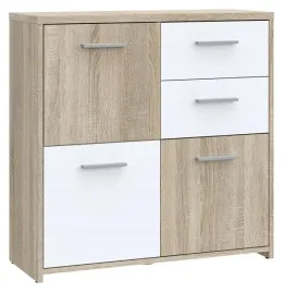 komoda-z-szufladami-quadro-qdrk15-dab-sonoma-bialy-forte