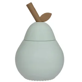 kubek-dla-dzieci-silikonowy-ze-slomka-zamykany-gruszka-zielony-oyoy