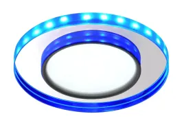 lampa-oprawa-sufitowa-led-szklana-okragla-niebieska-chrom-oczko-candellux