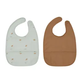 sliniaki-materialowe-z-kieszonka-dla-niemowlat-zestaw-2-szt-zapinane-oyoy