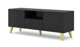 szafka-rtv-ravenna-c-150-cm-2d1s-czarny-polysk-nozki-zlote