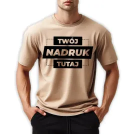 pizama-meska-persol-twoje-zdjecie-piaskowy-tshirt-czarne-spodenki-roz-l
