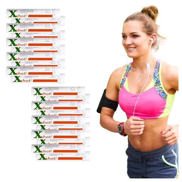 2x Xshot NATURALNY energetyk witaminowy COLWAY 10 x 25 ml