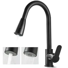 wysoka-czarna-bateria-kuchenna-zlewozmywakowa-wyciagana-wylewka-2-tryby