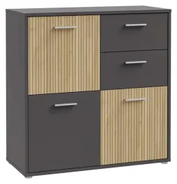 komoda-z-szufladami-quadro-2-qdrk222-szary-jasne-lamele-forte
