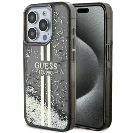 etui-guess-liquid-glitter-gold-stripes-na-iphone-15-pro-czarne