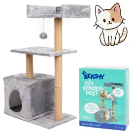 drapak-dla-kota-wysoki-lezak-legowisko-drzewko-3-poziomy-beasty-30-90-cm