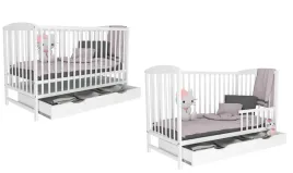 lozeczko-szuflada-ola-biala-tapczanik-z-barierka-120x60