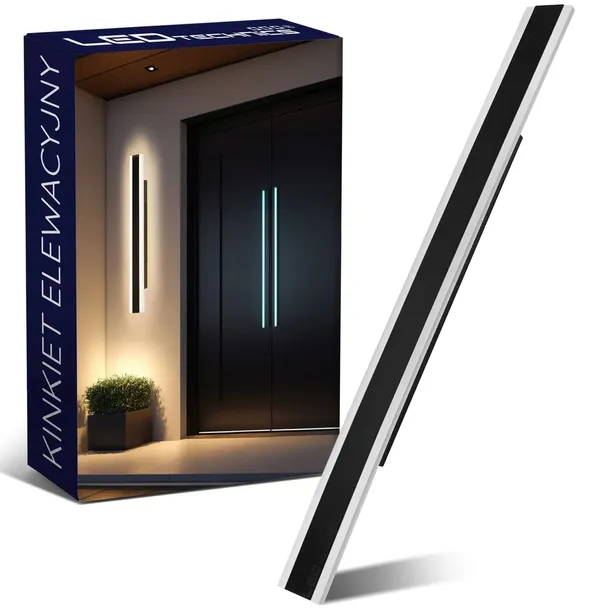 Lampa Ścienna Elewacyjna 36W LED Kinkiet Zewnętrzny Ogrodowy Ozdobny 120cm