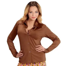 koszula-damska-disco-brazowa-lata-70-karnawal-l-xl