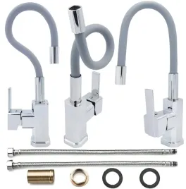 bateria-kuchenna-zlewozmywakowa-nablatowa-kran-gietka-szara-wylewka-flex