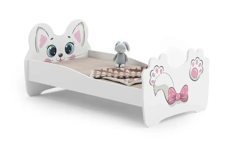 Łóżko dla dzieci PINK CAT 160x80 materac