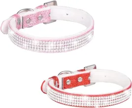 newtensina-obroza-diamentowa-male-psy-rozowo-czerwona-rozmiar-xs-2-sztuki