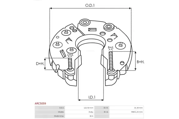 prostownik-alternator-as-pl-arc5059-stan-nowy-numer-katalogowy-czesci-arc5059