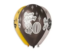 godan-balony-premium-happy-birthday-30-metliczne-6-sztuk